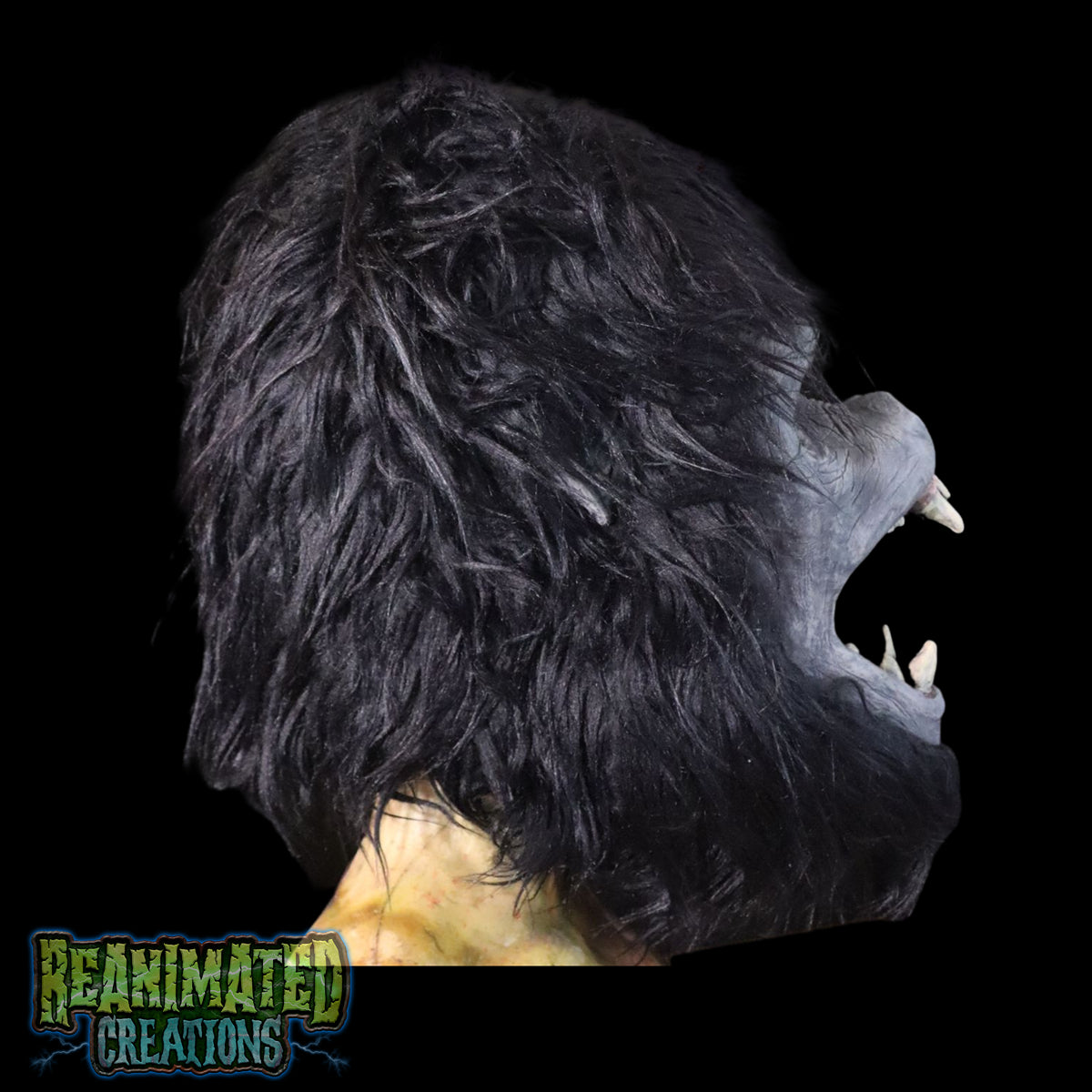 Gorilla Display Mask W/ black Fur