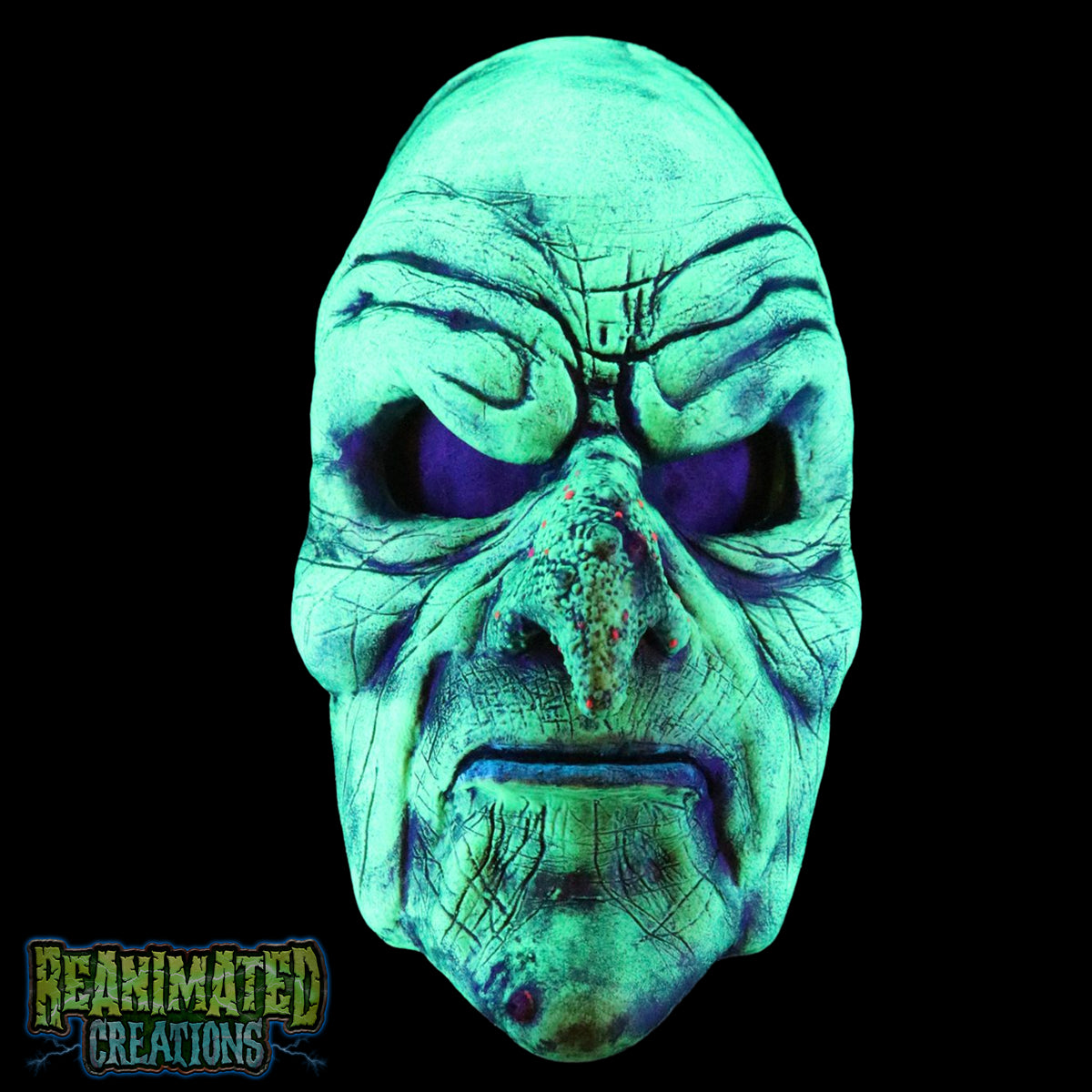 Classic Witch (blacklight) Half Mask