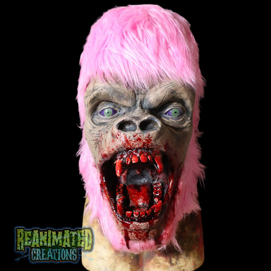 Pink Gorilla Display Mask w/Blood